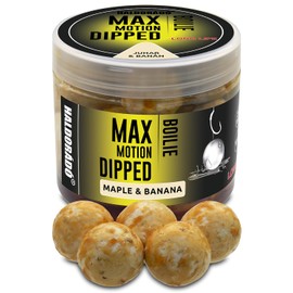 Haldorado Max Motion Dipped Boilie, Maple & Banana Flavor, 20mm, Carp Fishing Bait