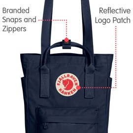 Fjallraven, Kanken Totepack Mini Backpack with Tablet Sleeve for Everyday Use and Travel, Navy