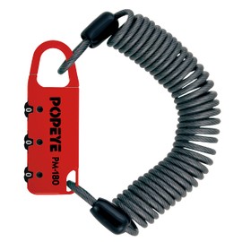 NOGUCHI PM-180 Bicycle Wire Lock Variable Dial Red Small