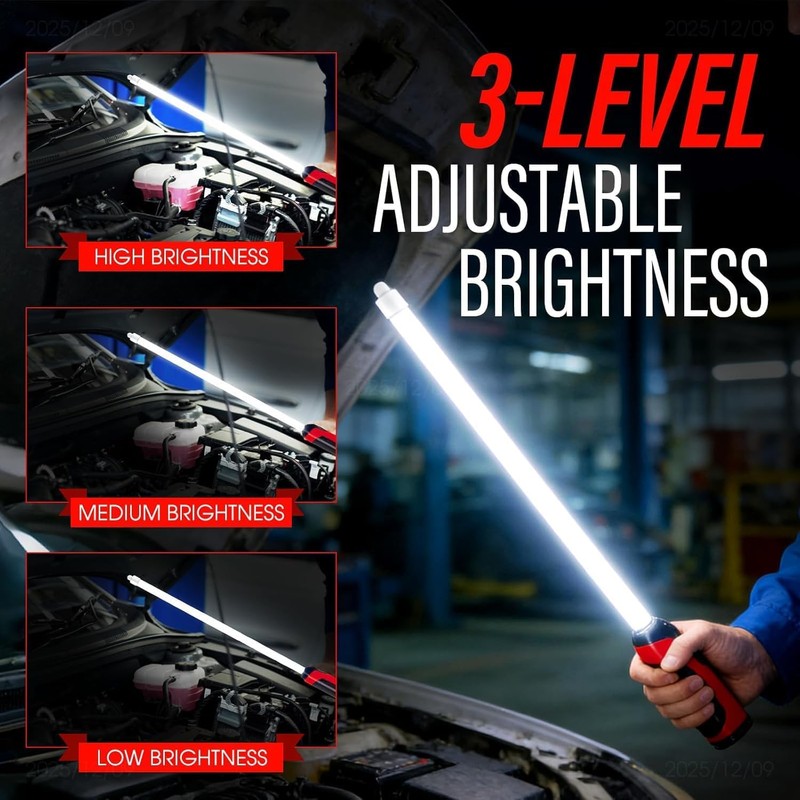 Tasunte 2027 New Flexible LED Light Stick, 27" Rechargeable Flashlight