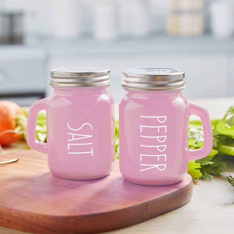 Pink Salt and Pepper Shakers Set - Pink Kitchen Accessories