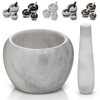 Gusto Nostro Natural Marble Mortar and Pestle Set Small| 4