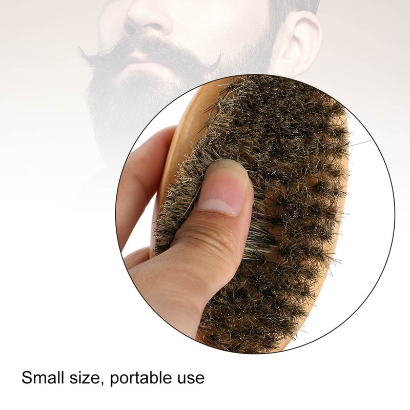 Kit de Cepillo y Peine para Bigote y Barba, Cepillo
