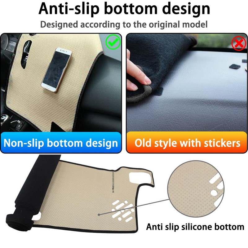 LOCOY Dash Cover Mat for Toyota Tacoma Accessories 2024 2025