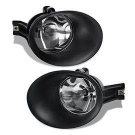GRAND ORANGE Bumper Fog Lights Compatible with Dodge Ram 1500 2002-2008 Fit Dodge Ram 2500 3500 2003-2009 w/Bezel Clear lens Driving Lamps bulbs