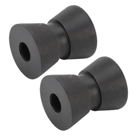 2Pcs Boat Trailer Roller, 1.5 X 1.9in Boat Trailer Bow Bell Roller Assembly Fits /2in Shaft, Anti Scratch Nylon Bow for Yachts, Lifeboats, Motorboats