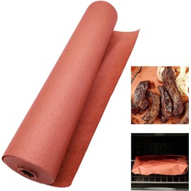 Butcher Paper for Smoking Meat Pink Butcher Paper Roll Unwaxed 12 Inch x 100 Feet, BBQ Peach Wrapping Paper for Smoking Meat, Brisket, Crawfish Boil, or Table Runner