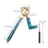 HAISWET Initial L Letter Key Chains for Car Keys Blue