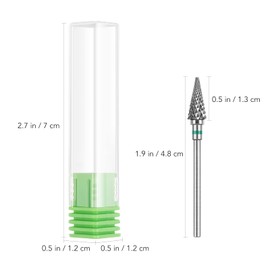 Frcolor Nail Cutter Attachment Cutter Bit Pear Shape Bit Milling Old Modelling Manicure Steel