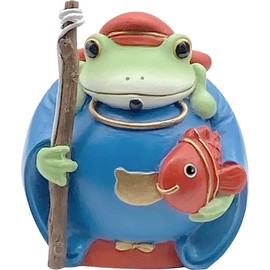 Daikai Coppo Seven Lucky Gods Ebisu 1.9 x 1.7 x 2.1 inches (4.7 x 4.2 x 5.3 cm) 73721 Green