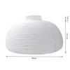 TopAAA 18” White Round Paper Lantern, Rice Paper Lamp Shade,