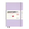 LEUCHTTURM1917 367876 Daily Planner Medium (A5) 2024, Lilac, English