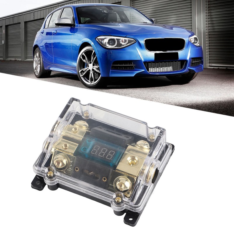 Universal Car Auto Fuse Holder 100A LED Digital 1 in