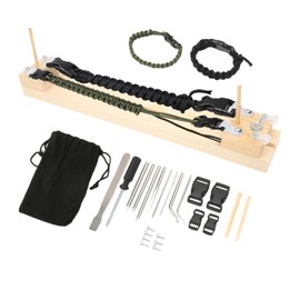 Jwthee Paracord Bracelet Set Paracord Jig Adjustable Length Bracelet Maker Wooden Frame Jewelry Accessories