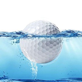 Floating Golf Balls Floater Ball Float Water Range Jinwei Golf Practice Ball 10 Balls with mesh Bag (White, 10balls/Pack)
