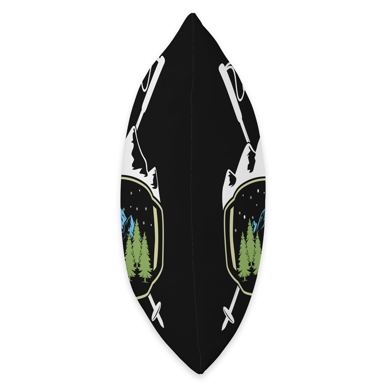 Greer Arizona Ski Goggles Mountain Ski Resort Throw Pillow