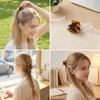 Mini Tortoise Hair Clips for Women, 4PCS Cellulose Acetate Barrettes