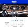 ZHSYMX Universal Digital Wideband Air/Fuel Ratio AFR Gauge Kit -