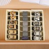 Coorganisers 3 Packs Fabric Belt Organizer, 6 Grids Belt Organizer