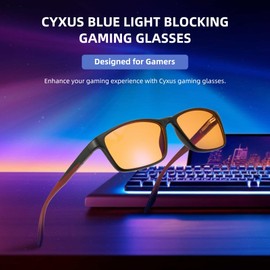 Cyxus 8304 Date Glasses, Gaming Glasses, Blue Light Cut Glasses, No Degree, UV Protection, Lightweight Design, Stylish, Unisex, black/claret