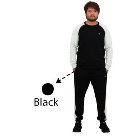 Bahob® Mens Tracksuit Set 2 Piece Sweatshirt and Joggers for Men Fleece Tracksuit Sets Gym Casual Exercise Running Sport Lounge Wear S-XXL (MRTS-151-A, Medium)