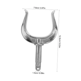 BESPORTBLE Stainless Steel Paddle Ring Bracket for Boat Accessories Socket Mount Marine Row Boat Oarlock Side Mount