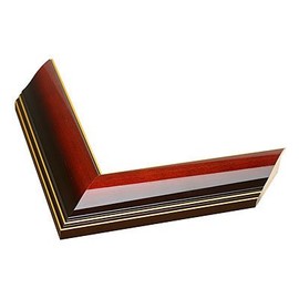 Cherry Glossy with Gold Trim Diploma Frame with Black Suede Matting (Used for 11x14 Vertical documents or certificates)