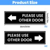 LIQWEI 4Pcs Please Use Other Door Sign, Self-Adhesive Uses Other