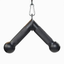 Body-Solid Tools (MB504FG) Tricep Handle with Knurled Grip Cable Machine Attachment for Tricep Pressdowns and Bicep Curls Workout, Exercise Equipment Gym Handles, Compatible for All Machine