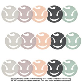 15 Soxy Plastic Sock Clips Light Pink, Anthracite, Mint, Light Grey & Lilac