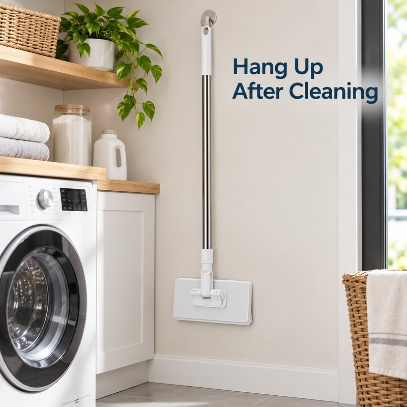 No-Touch Flat Mop for Wet & Dry Floor Cleaning –