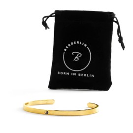 Bergerlin Stainless Steel Bangle – Heart, Infinity, Anchor, Goa, Om, Cross, Tree of Life, Compass, Clover, Peace, Stainless Steel