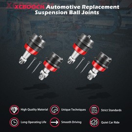 XCBOOCH 10642 4PCS Heavy Duty Suspension Ball Joints Upper and Lower Compatible with Jeep for Cherokee 1984-2001, for Comanche 1986-1992, for Grand Cherokee 1993-1998, for Wrangler 1987-2006