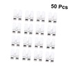 iplusmile 150 Pcs Spring Wire Connectors Gutter End Caps Lamp