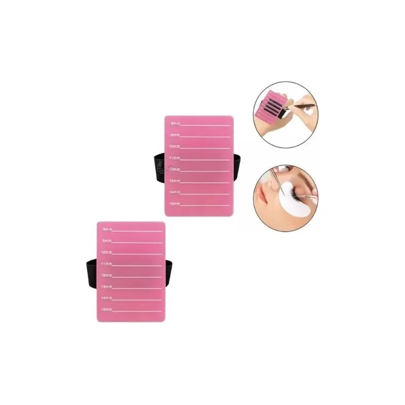 2 Pzas Porta Pestañas Muñequera Extensiones Pestañas Mink