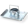 Yarlung Trailer Jack Foot Plate with Safety Pin, Fits 2"