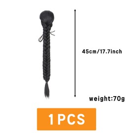 Traziewell Braiding Hair Extension Ponytail Hair Piece Hair Extension for Women Fishbone Braid Hair Extensions Synthetic Bun with Drawstring Hair Comb Ponytail Braided Ponytail Hair Piece 2415