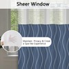 NAEMBCU No Hook Shower Curtain and Liner Set 71" x