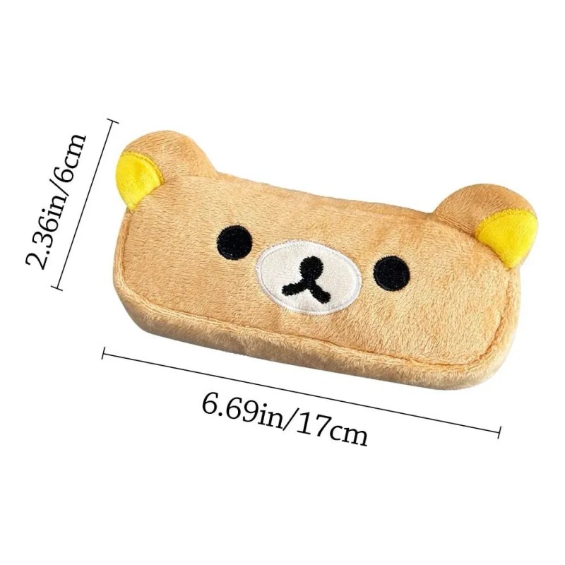 Estuche De Tela De Peluche Para Útiles Escolares