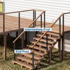 Deck Man 2 Pack Cable Railing Post Stainless Steel Adjustable