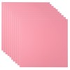 10 Pcs 8”X8” Pink Opaque Rigid Plastic Sheet, 0.02 inch