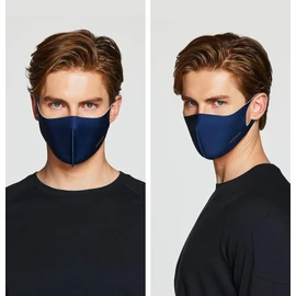 TSLA Men & Women's Copper Infused Face Mask, Washable Reusable Face Masks, UPF 50+ Sun Protection Lightweight Breathable Mask X-Large TM-MZM01-NVY_XL
