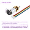 DMiotech GA12-N20 DC 6V 200RPM Geschwindigkeitsreduktionsmotor DC Getriebemotor mit Encoder