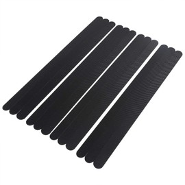 Haofy 12 Tiras Antideslizantes para Baño, Pegatinas de Ducha de Seguridad, Pegatinas para Bañera Antideslizantes, Apliques Adhesivos Antideslizantes para Baño de 14,96 x 0,78 Pulgadas(Negro)