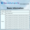 SecosAutoparts Driver Side Bottom Replacement Leather Seat Cover Tan Compatible