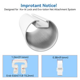 Soccer Net Clips, 10B3201 Goal Net Clips 50Pcs, Durable Nylon Soccer Goal Lock Net Clips, Football Net Clips for Goal Net Systems