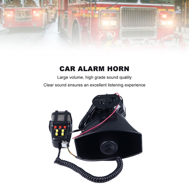 12V Car Seven Tone Alarm Horn Loud Volume Clear Sound