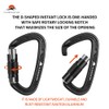 PANDENGZHE Climbing Carabiners, 25KN (5620 lbs) 3.9" Heavy Duty Carabiner