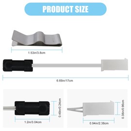 WELURE 629409 RV Refrigerator Sensor for Norcold Thermistor Replacement, Kit Includes Thermistor Sensors and Thermister Mounting Clip for Model N841 N611