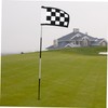 BESPORTBLE Golf Practice Flag Checkered Detachable Training Flag for Putting